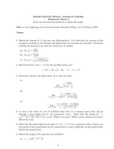 Module MA1132 (Frolov), Advanced Calculus Homework Sheet 3