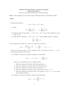 Module MA1132 (Frolov), Advanced Calculus Homework Sheet 4