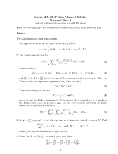 Module MA1132 (Frolov), Advanced Calculus Homework Sheet 5