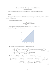 Module MA1132 (Frolov), Advanced Calculus Tutorial Sheet 7