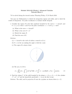 Module MA1132 (Frolov), Advanced Calculus Tutorial Sheet 8