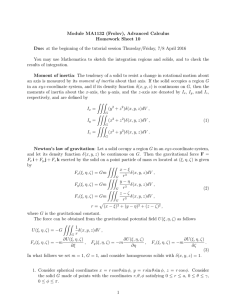 Module MA1132 (Frolov), Advanced Calculus Homework Sheet 10