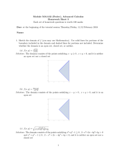Module MA1132 (Frolov), Advanced Calculus Homework Sheet 3