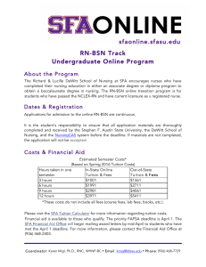 sfaonline.sfasu.edu RN-BSN Track Undergraduate Online Program