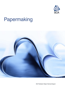 Papermaking SCA Publication Papers Technical Support
