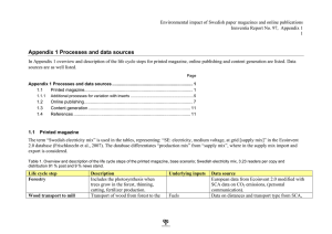 Environmental impact of Swedish paper magazines and online publications