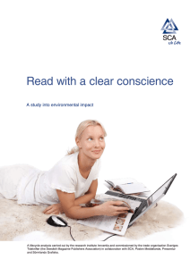 Read with a clear conscience  A study into environmental impact