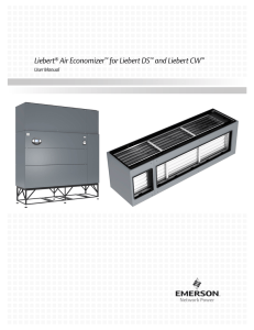 Liebert Air Economizer for Liebert DS and Liebert CW