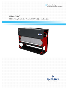 Liebert CW IBC Seismic Supplemental User Manual, 26-181kW, Upflow and Downflow Precision Cooling