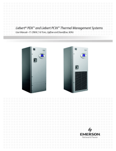 Liebert PDX and Liebert PCW Thermal Management Systems