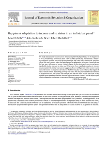 Journal of Economic Behavior &amp; Organization Rafael Di Tella