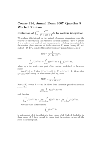Course 214, Annual Exam 2007, Question 5 Worked Solution e Evaluation of