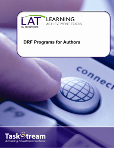 DRF Programs for Authors