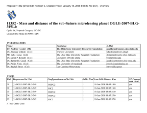 11352 - Mass and distance of the sub-Saturn microlensing planet... 349Lb