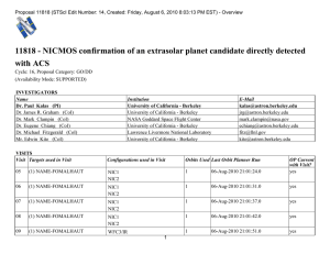 11818 - NICMOS confirmation of an extrasolar planet candidate directly... with ACS