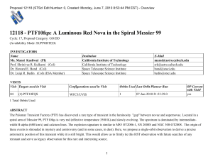 12118 - PTF10fqs: A Luminous Red Nova in the Spiral...