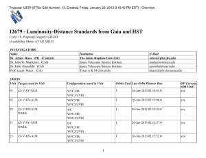 12679 - Luminosity-Distance Standards from Gaia and HST