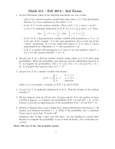 Math 411 - Fall 2014 - 2nd Exam.
