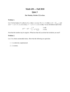 Math 630 — Fall 2010 Quiz 3