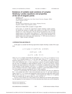 Existence of suitable weak solutions of complex Ginzburg–Landau equations and properties