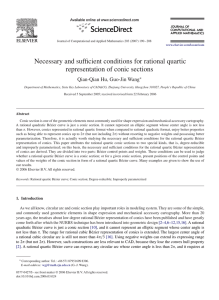 Necessary and sufﬁcient conditions for rational quartic representation of conic sections ∗