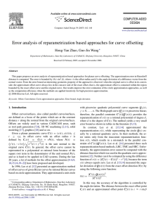 Error analysis of reparametrization based approaches for curve offsetting ∗