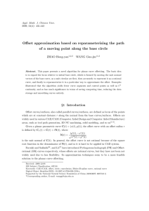 Offset approximation based on reparameterizing the path ZHAO Hong-yan WANG Guo-jin
