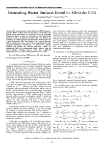 Generating Bézier Surfaces Based on 8th-order PDE