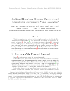 Additional Remarks on Designing Category-Level Attributes for Discriminative Visual Recognition ∗