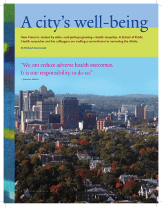 A city’s well-being