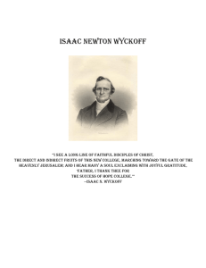 ISAAC NEWTON WYCKOFF