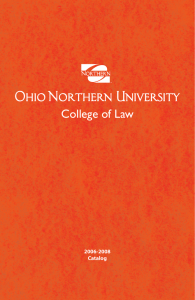 College of Law 2006-2008 Catalog