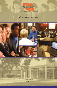 College of Law 2008-2010 Catalog