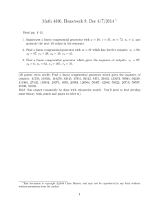Math 4330, Homework 9, Due 4/7/2014