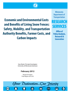 Economic and Environmental Costs and Benefits of Living Snow Fences: