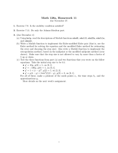 Math 128a, Homework 11