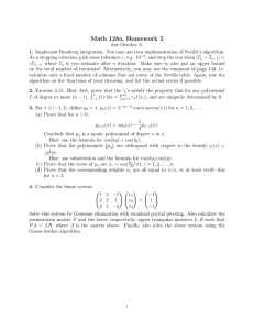 Math 128a, Homework 5