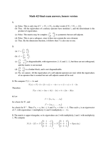 Math 423 final exam answers, honors version