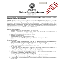 AMVETS National Scholarship Program (JROTC / $1,000)