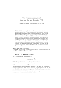 Von Neumann analysis of linearized discrete Tzitzeica PDE