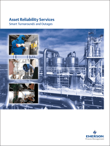 Asset Reliability Services Smart Turnarounds and Outages ™