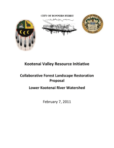 Kootenai Valley Resource Initiative Collaborative Forest Landscape Restoration Proposal