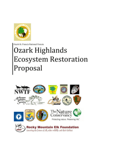 Ozark Highlands Ecosystem Restoration Proposal