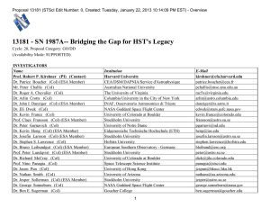 13181 - SN 1987A-- Bridging the Gap for HST's Legacy