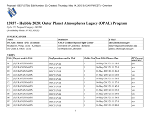 13937 - Hubble 2020: Outer Planet Atmospheres Legacy (OPAL) Program