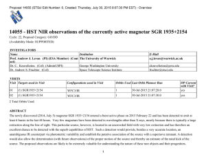 14055 - HST NIR observations of the currently active magnetar...