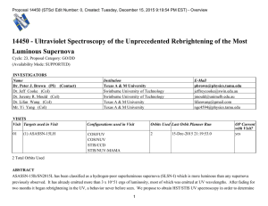 14450 - Ultraviolet Spectroscopy of the Unprecedented Rebrightening of the... Luminous Supernova