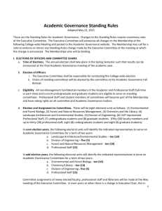Academic(Governance(Standing(Rules(