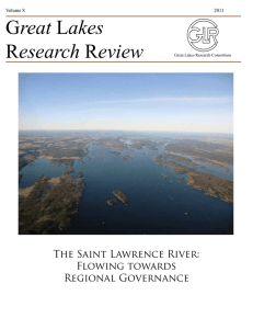 reat esearch The Saint Lawrence River: Flowing towards