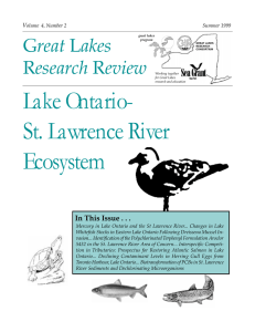 Lake Ontario- St. Lawrence River Ecosystem reat